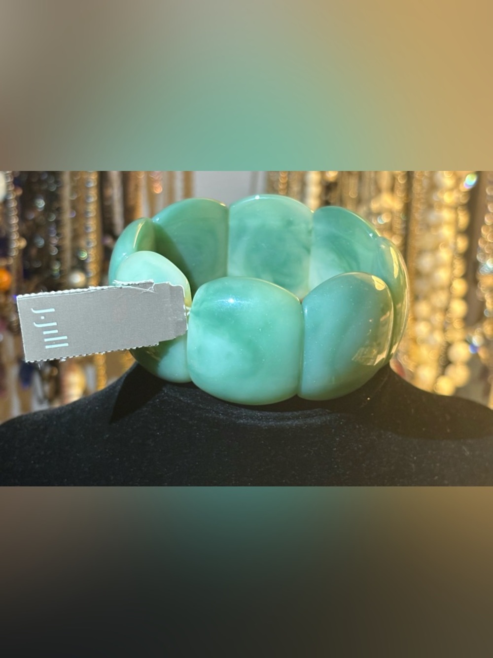 J. Jill Glossy Seafoam Stretch Bracelet